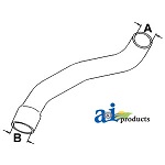 UJD11325     Lower Hose---Replaces R61434
